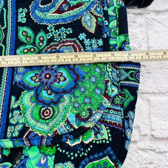 Vera Bradley Blue Rhapsody Messenger Bag With Adjustable Strap Multiple Pockets - Picture 7 of 11